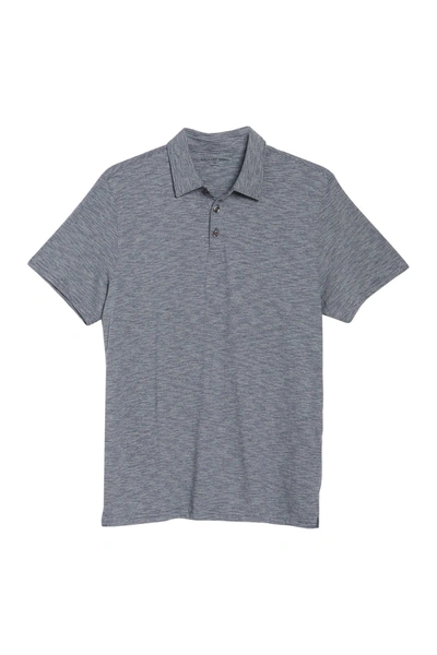 Shop Zachary Prell Short Sleeve Polo Shirt In Navy