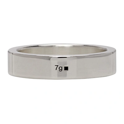 Shop Le Gramme Silver Polished 'la 7 Grammes' Ribbon Ring