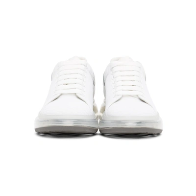 Shop Alexander Mcqueen White Textured Oversized Sneakers In 9000 White/