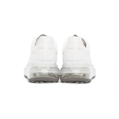 Shop Alexander Mcqueen White Textured Oversized Sneakers In 9000 White/