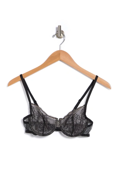 Shop Dkny Soft Tech Unlined Bra In Black/taupe