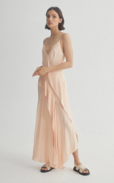 Shop Acler Women's Godwick Asymmetrical  Maxi Dress In Pink