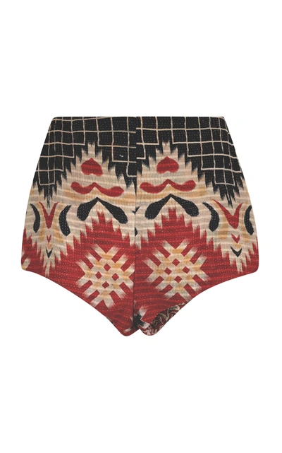 Shop Alix Of Bohemia Yaya One-of-a-kind Cotton Kantha Mini Shorts In Multi