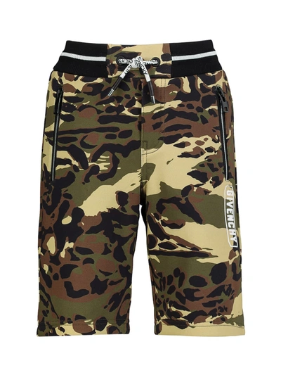 Shop Givenchy Kids Shorts For Boys In Green