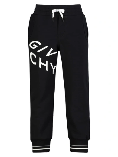 Shop Givenchy Kids Sweatpants For Boys In Black