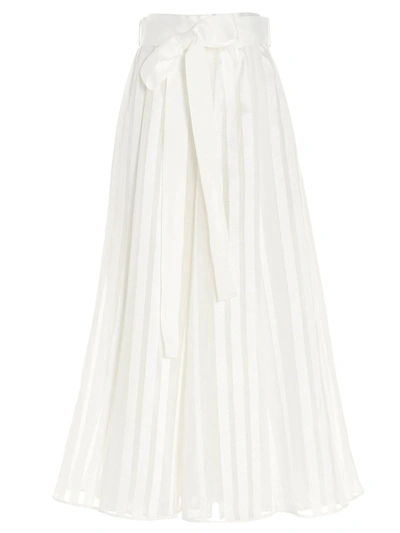 Shop Zimmermann The Lovestruck Burnout Skirt In White