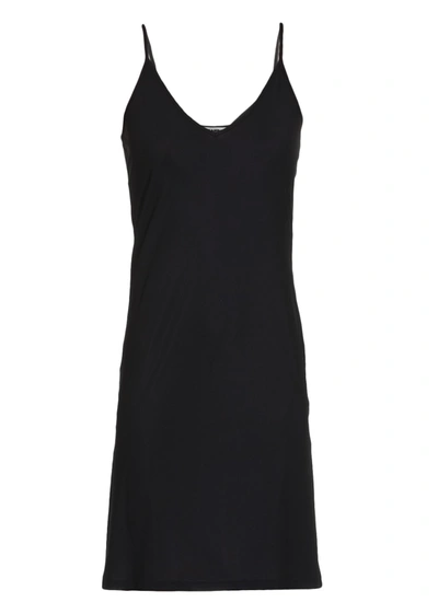 Shop Jil Sander Stretch Slip Dress In Black