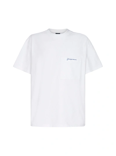 Shop Jacquemus Citrons Cotton T-shirt In White