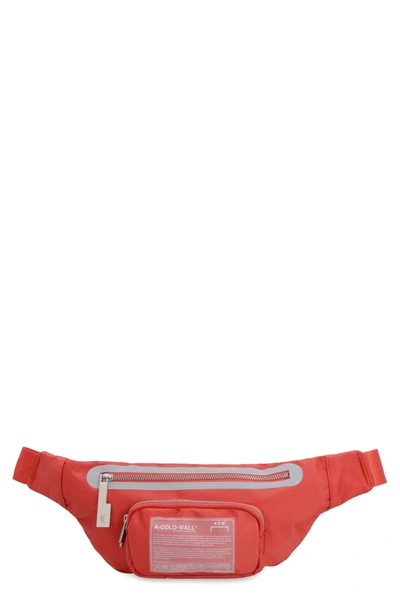 Shop A-cold-wall* Belt Bag With Logo In Red