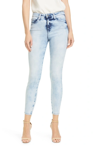 Shop L Agence Margo High Rise Ankle Crop Skinny Jeans In Celestial