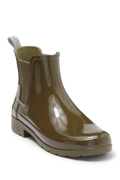 Shop Hunter Original Refined Chelsea Waterproof Rain Boot In Orkney
