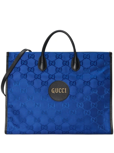 Shop Gucci Off The Grid Tote Bag In Blue