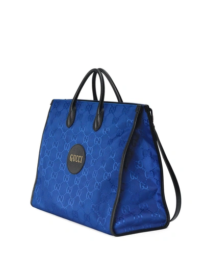 Shop Gucci Off The Grid Tote Bag In Blue