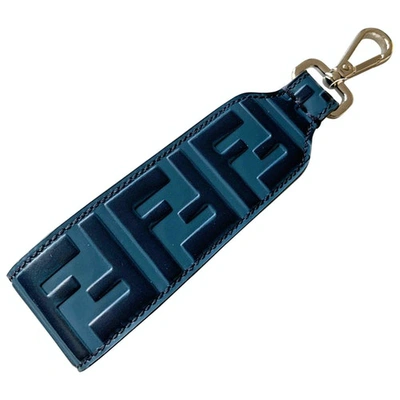 Pre-owned Fendi Blue Leather Bag Charms