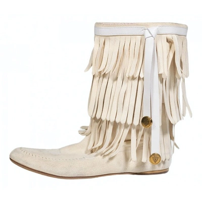 Pre-owned Gucci Boots In White