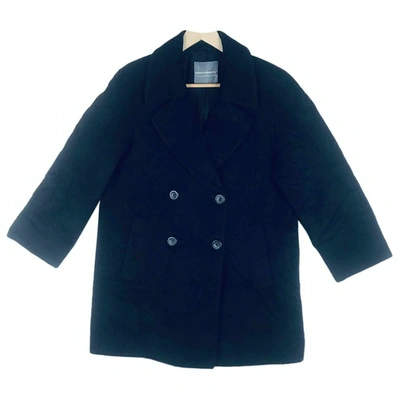 Pre-owned Paco Rabanne Black Wool Coat