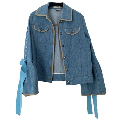 Pre-owned Fendi Blue Denim - Jeans Jacket
