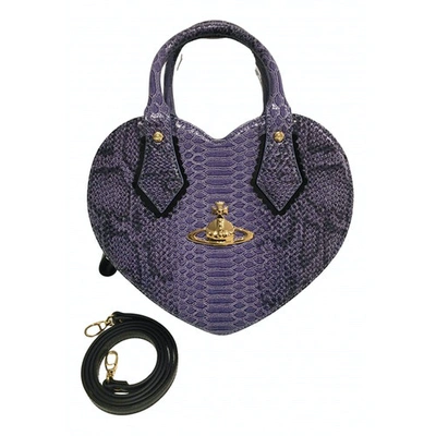 Pre-owned Vivienne Westwood Blue Patent Leather Handbag