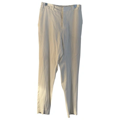 Pre-owned Zadig & Voltaire Spring Summer 2019 White Trousers