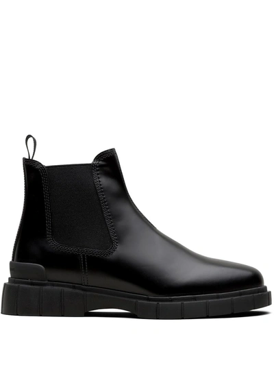 Shop Car Shoe Chunky Sole Ankle Boots In Black