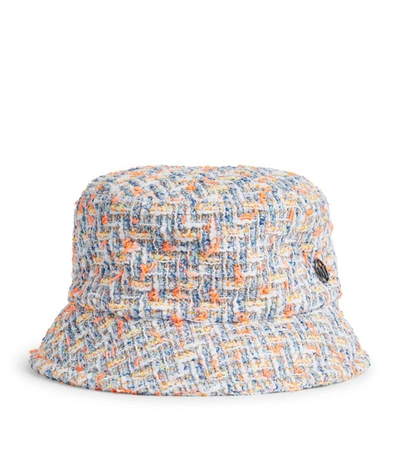 Shop Maison Michel Axel Tweed Bucket Hat