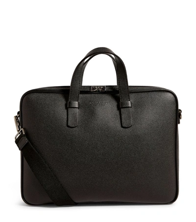 Shop Giorgio Armani Leather Briefcase