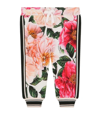 Shop Dolce & Gabbana Kids Floral Sweatpants (3-30 Months)