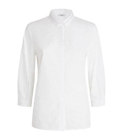Shop Peserico Chain-detail Cotton Shirt