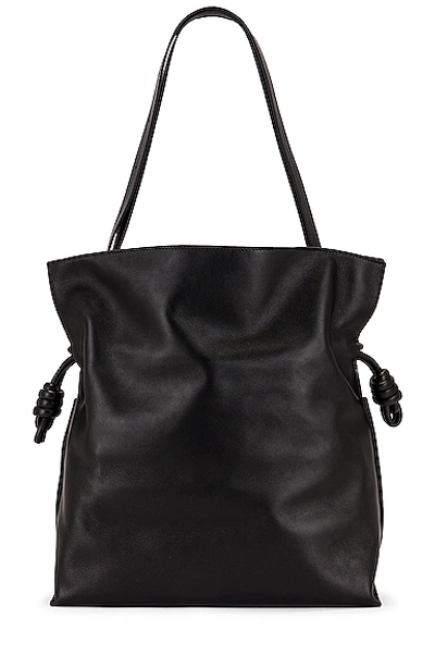 Shop Loewe Flamenco Large Bag In Black