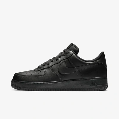Shop Nike Men's Air Force 1 '07 Shoes In Black