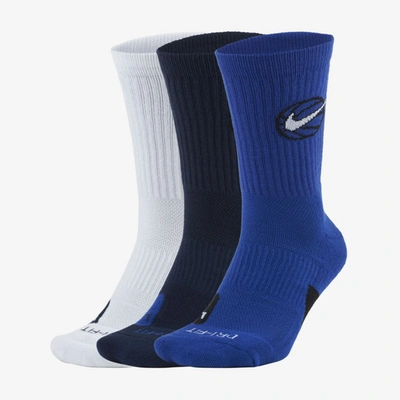 Shop Nike Everyday Crew Basketball Socks In Multi-color