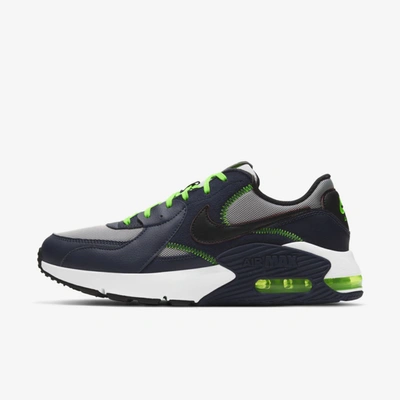 Shop Nike Air Max Excee Men's Shoe In Blackened Blue,electric Green,white,black