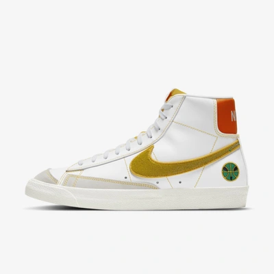 Shop Nike Blazer Mid '77 Vintage Men's Shoe In White,stadium Green,team Orange,university Gold