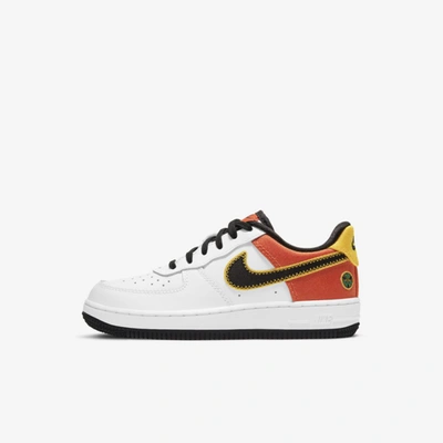 Shop Nike Force 1 Lv8 1 Little Kids' Shoes In White,orange Flash,amarillo,black