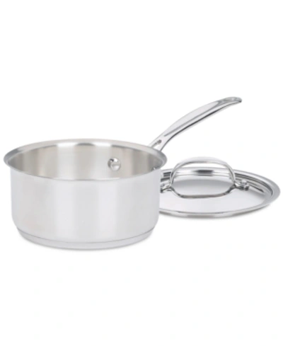 Cuisinart Chef's Classic Stainless Steel 1-qt. Covered Saucepan In Stainless Steel