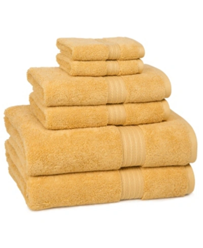 Shop Cassadecor Signature 100% Cotton 6-pc. Towel Set In Gold