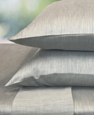 Shop Bedvoyage Melange 2-piece Pillowcases Set, King In Silver