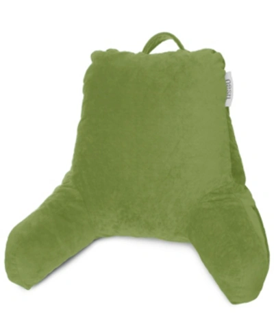 Nestl Bedding Shredded Memory Foam Reading Backrest Pillow, Petite In Calla Green