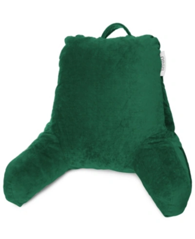 Nestl Bedding Shredded Memory Foam Reading Backrest Pillow, Medium In Hunter Green
