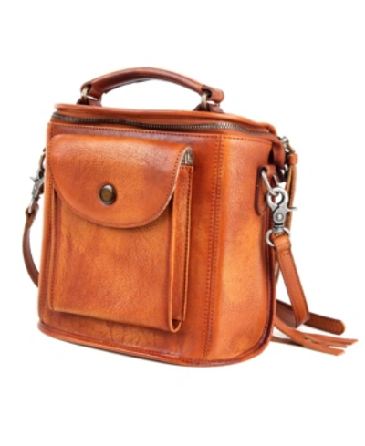Shop Old Trend Isla Leather Crossbody Bag In Chestnut