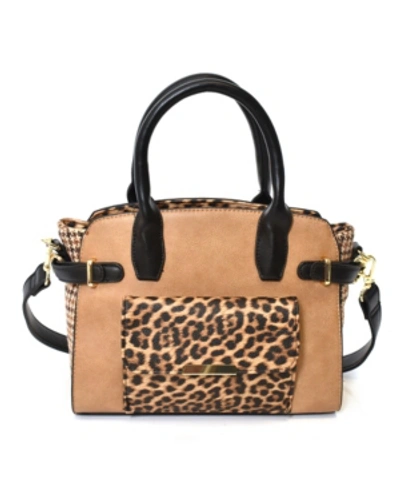 Shop Imoshion Handbags Women's Leopard Print Satchel In Brown