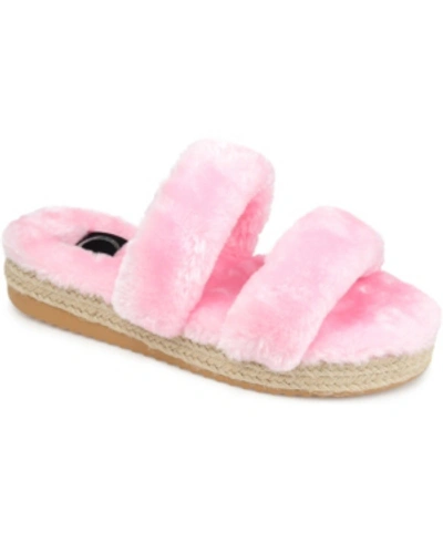 Shop Journee Collection Women's Relaxx Espadrille Slippers In Pink