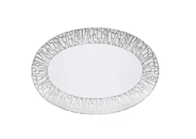 Shop Rosenthal "tac 02" Skin Platinum Platter In White