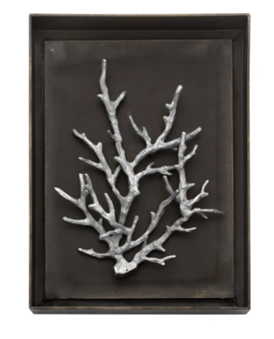 Shop Michael Aram Ocean Coral Shadow Box In Silver