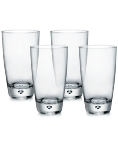 Shop Bormioli Rocco Luna Set Of 4 Highball Glasses In Clear