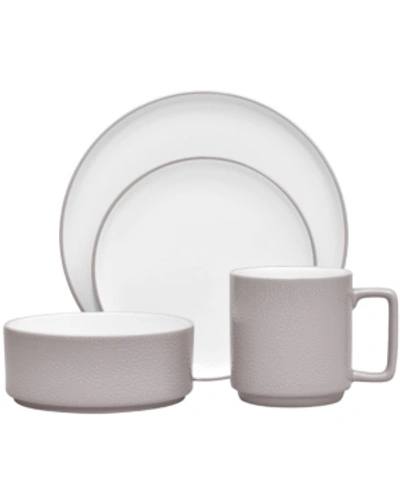 Noritake Colortex Stone 4 Piece Place Setting In Taupe