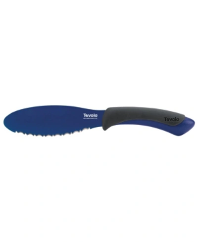Shop Tovolo Comfort Grip 5.5" Bagel Knife In Deep Indigo