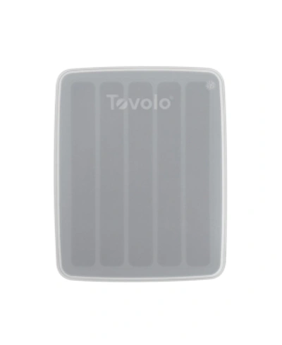 Shop Tovolo Water Bottle Ice Cube Tray With Lid In Oyster Gray