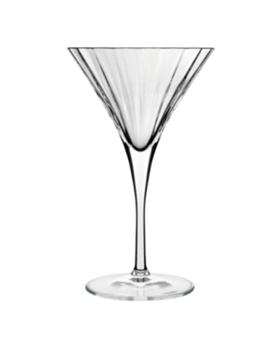 Shop Luigi Bormioli Bach 8.25 oz Martini Glasses, Set Of 4 In Clear