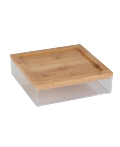 Shop Simplify Large Organizer With Bamboo Lid In Open Miscellaneous